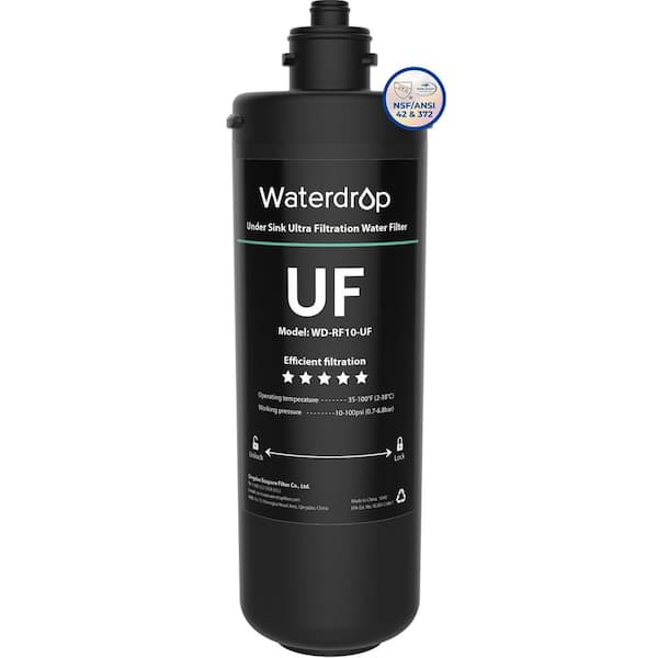 Waterdrop Replacement Filter Cartridge For 10UA/10UA-UF/10UB/10UB-UF Under Sink Water Filter,Reduces Lead,Chlorine,Bad Taste,Odor