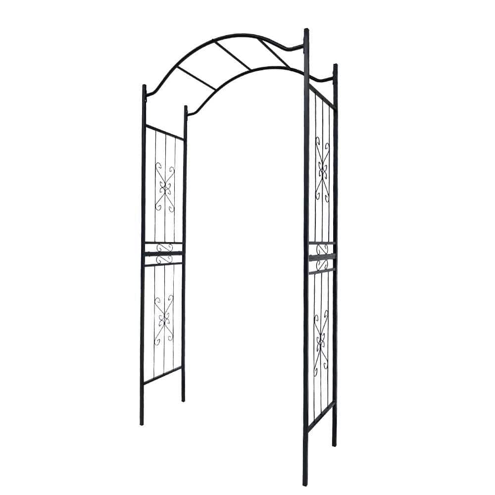Metal Garden Arch Garden Arbor Trellis Climbing Plants Support Arch Outdoor Arch Wedding Arch Party Events Archway Black price history on PriceWatchPro