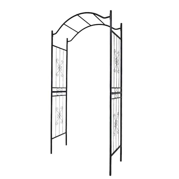 Jushua Metal Garden Arch Garden Arbor Trellis Climbing Plants Support ...