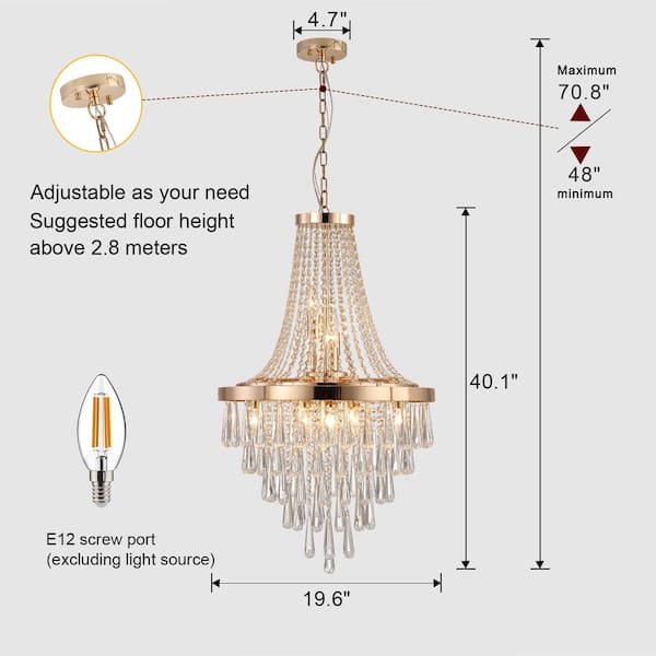 Dazzling Luxurious Multilayer Round Pendant Chandelier