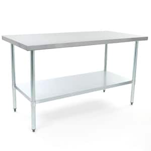 Stainless Steel 60 in. Kitchen Prep Table