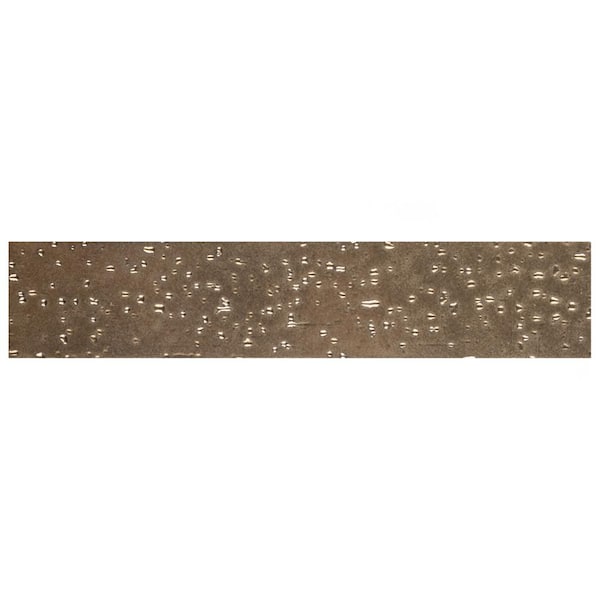 Merola Tile Muretto Oro Glossy 2 in. x 10 in. Porcelain Wall Tile (9.66 sq. ft./Case)