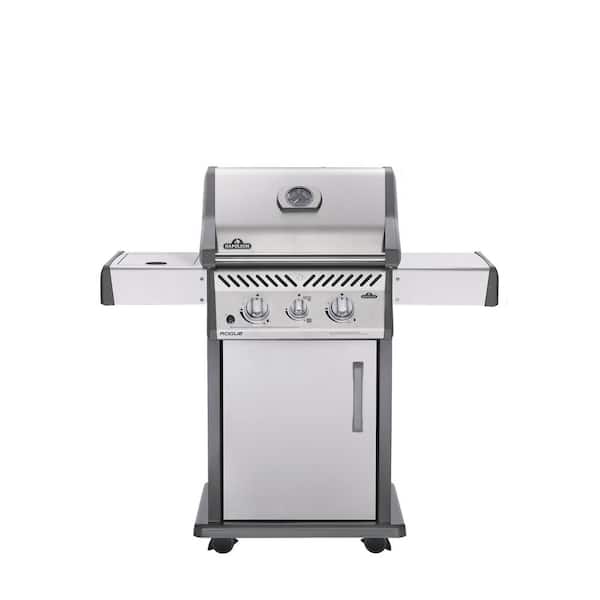 NAPOLEON Rogue 365 3-Burner with Infrared Side Burner Propane Gas Grill in Stainless Steel