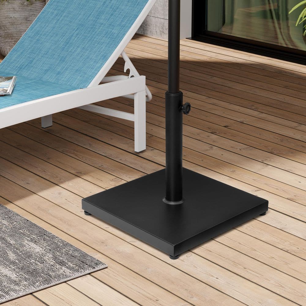 freestanding patio umbrella base | Weather Resistant & Durable | Champagne and can withstand the elements in any weather climate 32-Inch-Deep Patio Umbrella Bases at