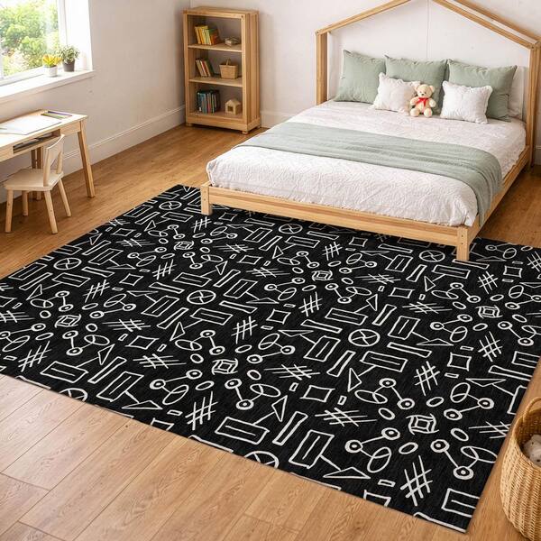 ラグシート/サイズ：220x295cm。 Queen1. Addison Rugs Chantille Machine Washable Indoor/Outdoor Abstract