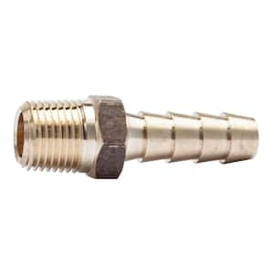 1/4 in. ID Hose Barb x 1/8 in. MIP Lead Free Brass Adapter Fitting (5-Pack)