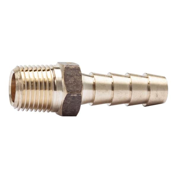 LTWFITTING 1/4 in. ID Hose Barb x 1/8 in. MIP Lead Free Brass Adapter Fitting (25-Pack)