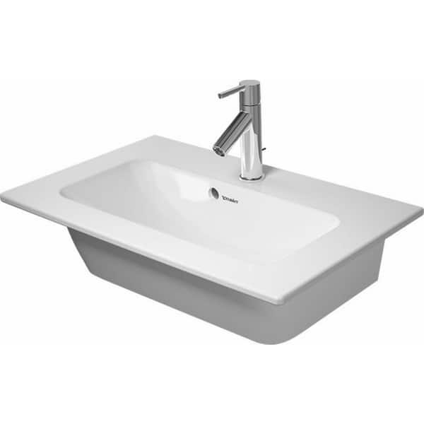 Duravit 15.75 in. W x 24.75 in. D Ceramic Vanity Top in White