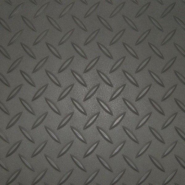 5 ft. x 9 ft. Charcoal Textured Vinyl Golf Cart Mat