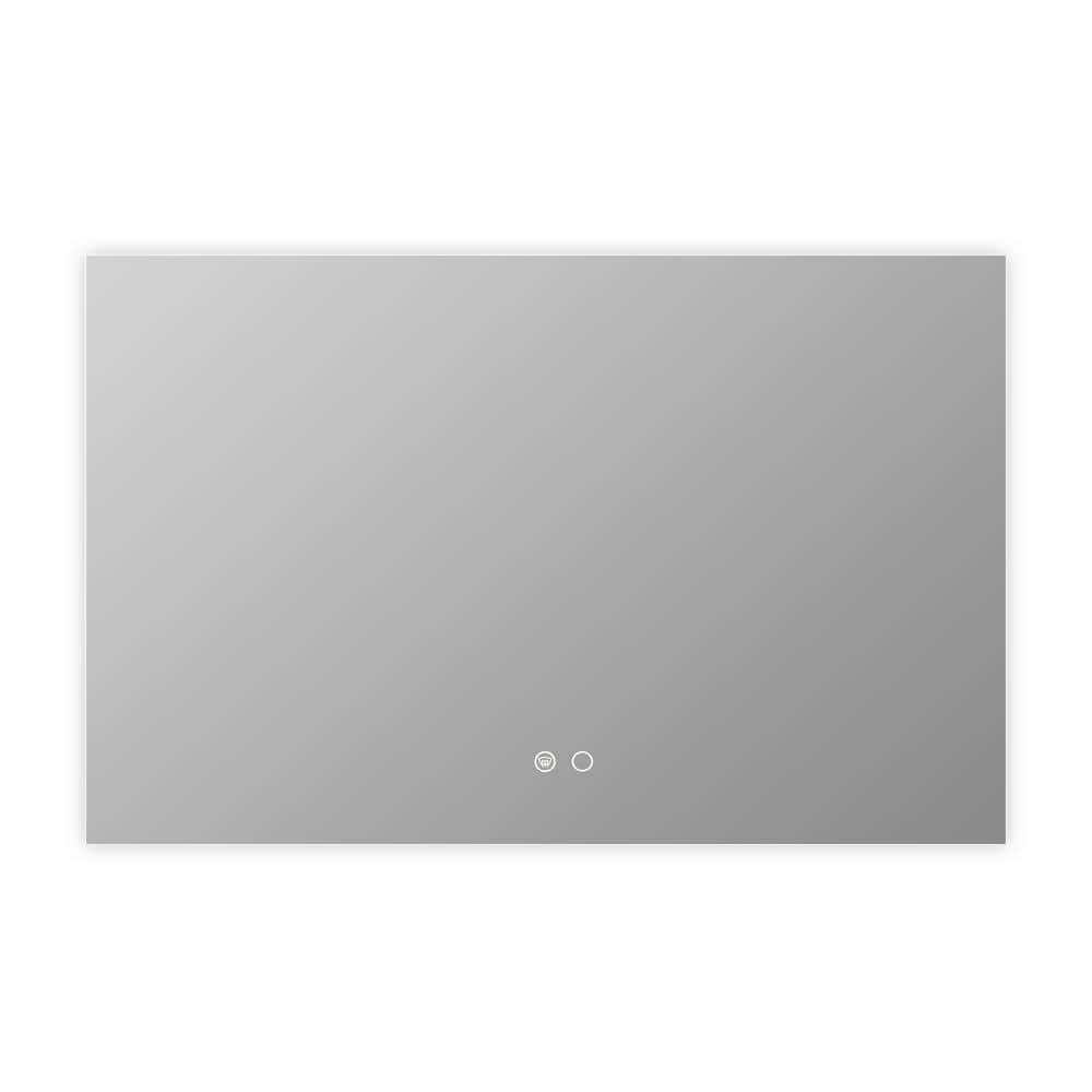 48 in. W x 24 in. H Rectangular Frameless Wall Mount Bathroom Vanity Mirror