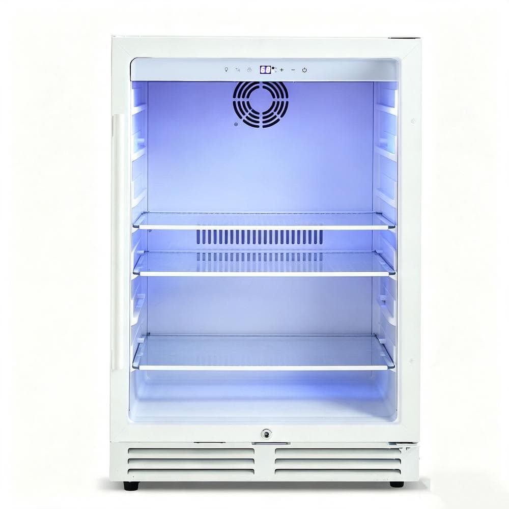 24 in. Single Zone 150-Can Built in Beverage Cooler with Two Types of Handles and Child Safety Lock in White price history on PriceWatchPro