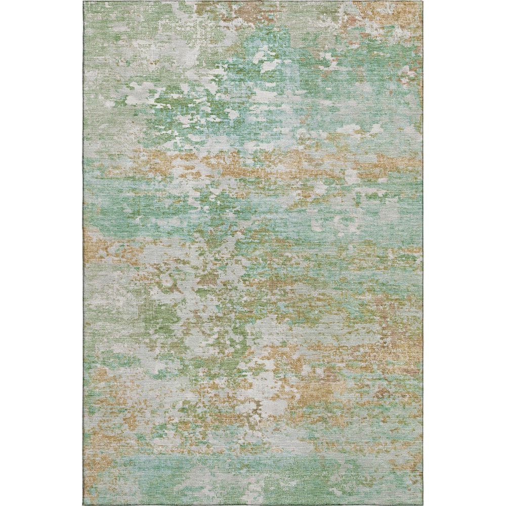 Mayfield Premium Machine Washable Abstract AMF1830 Teal 9 ft. x 12 ft. Area Rug price history on PriceWatchPro