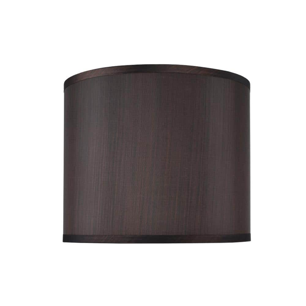 Dark brown deals lamp shades