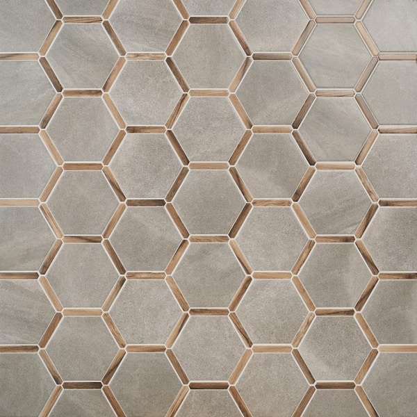 【超お買い得！】 Ivy Hill Tile Samara Cemento Gray 8.66 in. x 9.84 in. Matte ロンパース・カバーオール