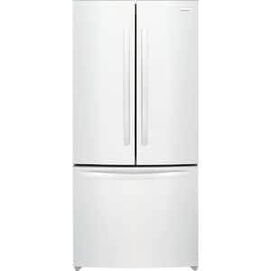 31.5 in. 18 cu. ft. Counter-Depth French Door Refrigerator in White with CrispSeal crispers