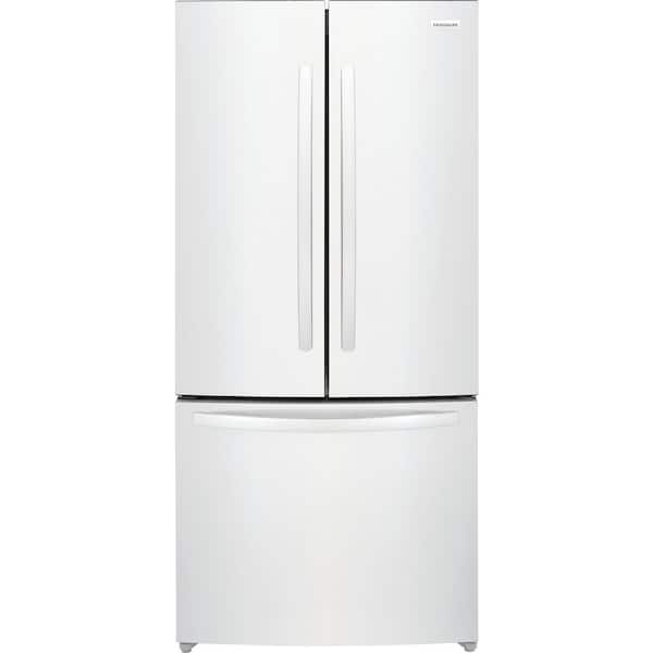 31.5 in. 18 cu. ft. Counter-Depth French Door Refrigerator in White with CrispSeal crispers