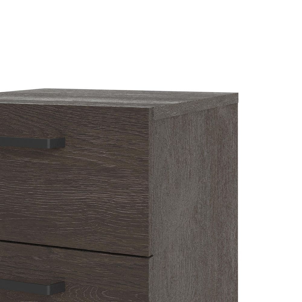 Dallas Dark Chocolate 2 Drawer Nightstand with Streamlined Hardware