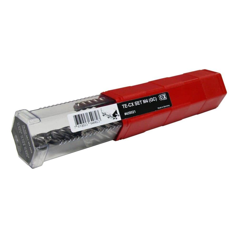 Hilti Te Cx Carbide Drill Bit Set 6 Piece 435021 The Home Depot