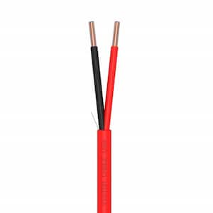 1000 ft. 16/2 Red FPLR/CL3R/FT4/CMR Unshielded Solid Copper Fire Alarm Wire -UL and/or ETL Listed, UV Resistant RoHS