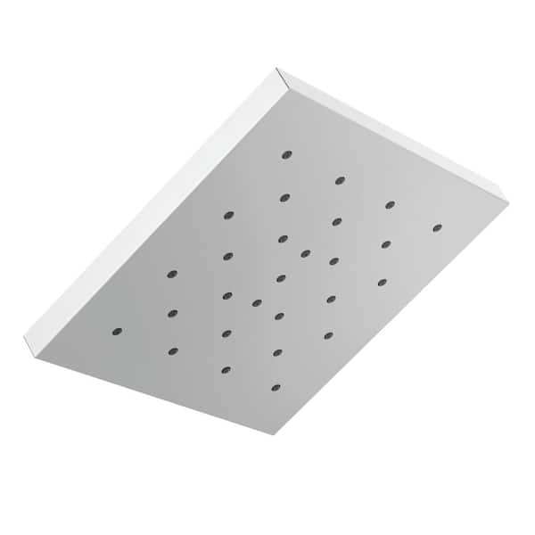 Delta 1-Spray Patterns 1.75 GPM 12 in. Wall Mount Fixed Shower Head with H2Okinetic in Lumicoat Chrome