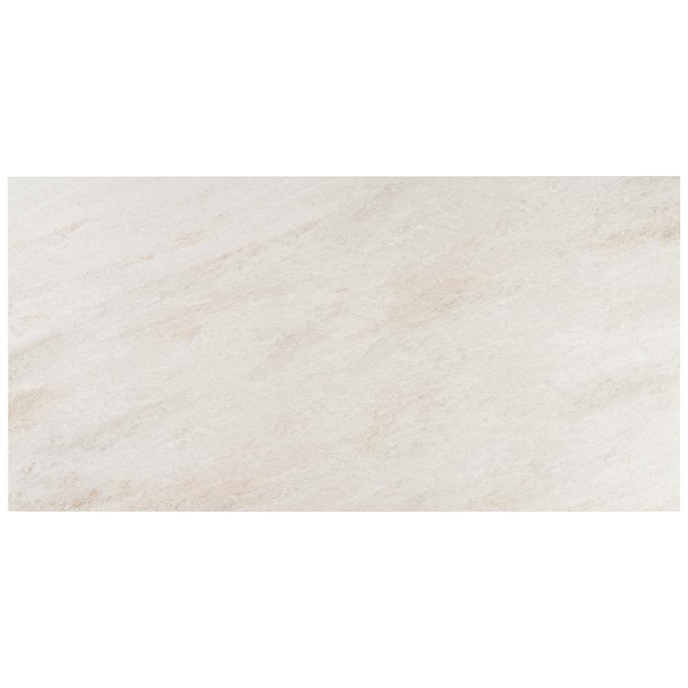 SkyTech 24" x 48" Beige Matte Porcelain Stone Look Tile