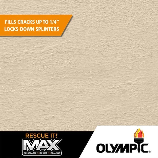 Rescue It 5 gal. SC-1086 White Sands Solid Exterior Deck Resurfacer and Primer with Sealer