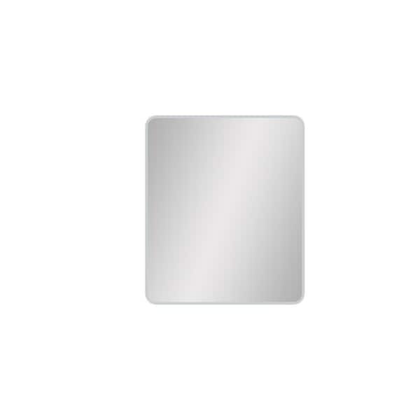 30 in. W x 36 in. H Rectangular Framed Wall Bathroom Vanity Mirror in Brushed Nickel