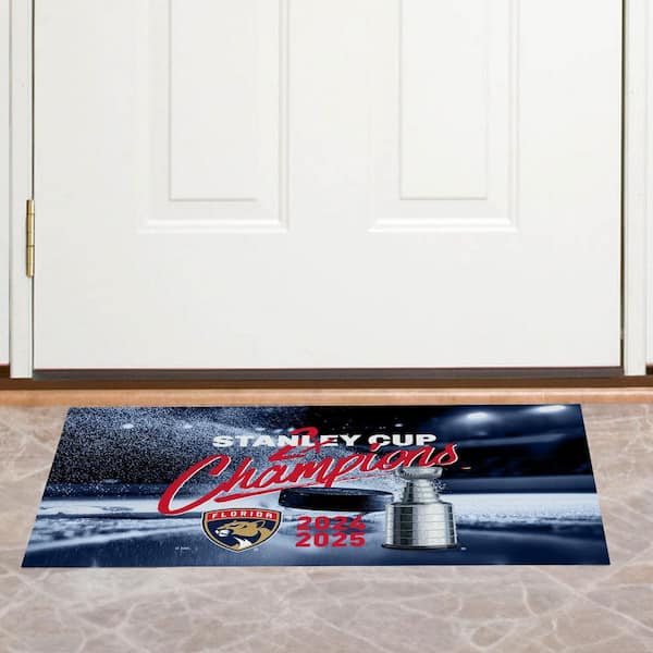 Florida Panthers NHL Champion Multicolor Indoor Washable Rug 20x32 inches