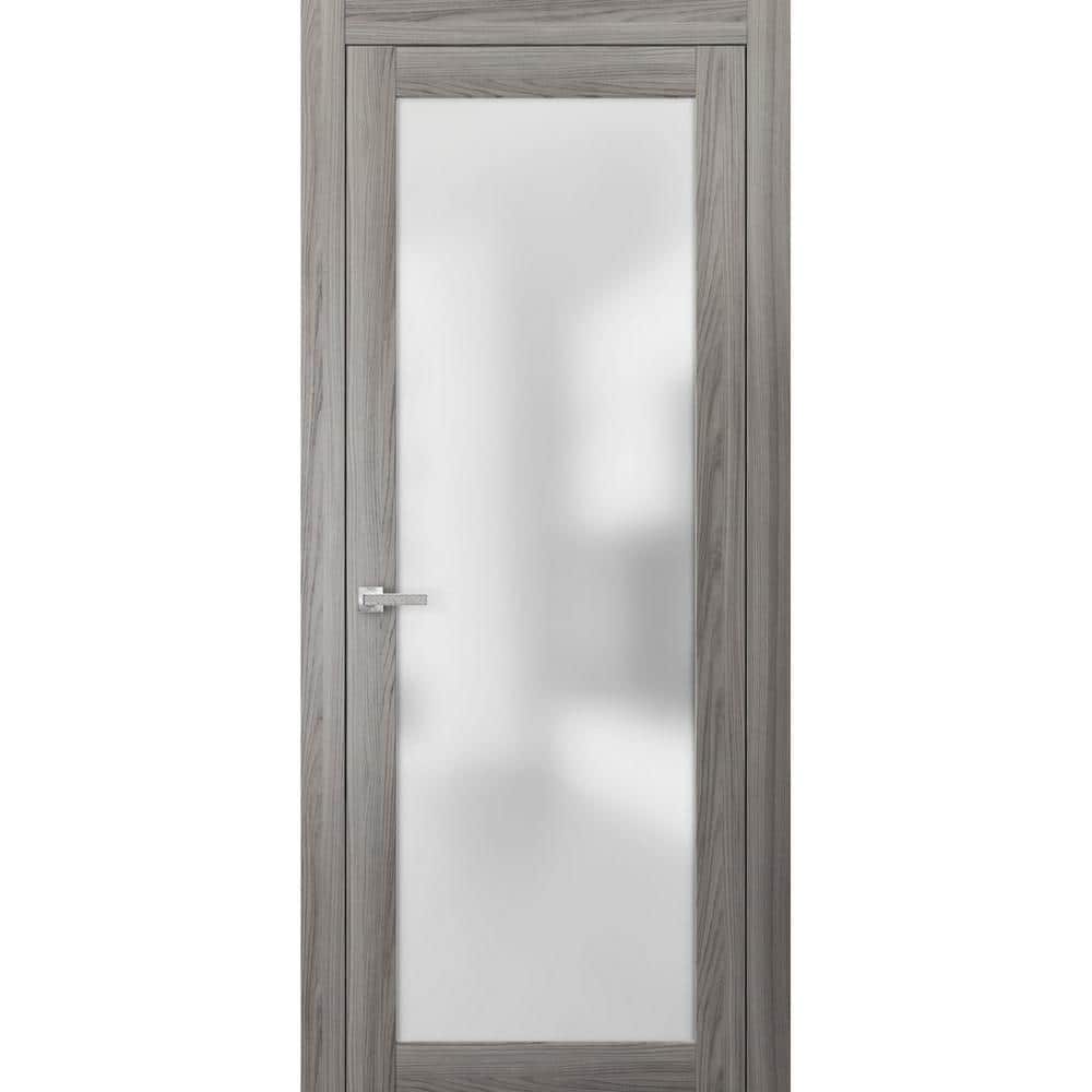 2102 32 in. x 84 in. Left-Hand/Inswing Solid Wood Frosted Glass Ginger Ash Single Prehung Interior Door with Hardware price history on PriceWatchPro