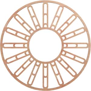 0.25 in. x 6.5 in. x 18 in. Wood Medallion Moulding