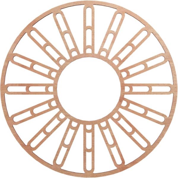 Ekena Millwork 0.25 in. x 6.5 in. x 18 in. Wood Medallion Moulding