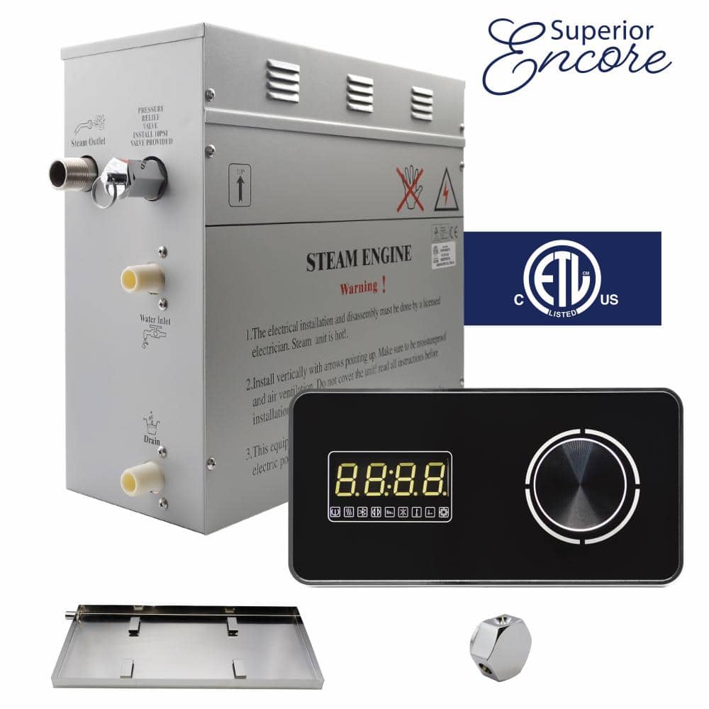 Superior Encore 6kW Self-Draining Steam Bath Generator Kit
