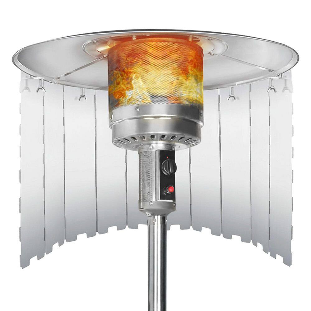 12 in. Height Outdoor Aluminum Patio Heater Heat Reflector Shield with Mounting Accessories for Energy Saving price history on PriceWatchPro