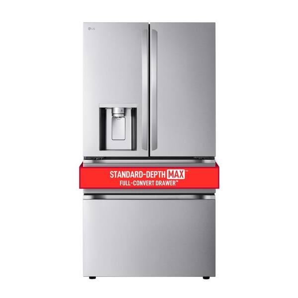 LG 29 cu. ft. SMART Standard Depth MAX French Door Refrigerator with Full  Convert Drawer in PrintProof Stainless Steel LF29H8330S - The Home Depot