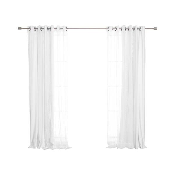 Linen Grommet Blackout Curtain 52, Best White Blackout Curtains