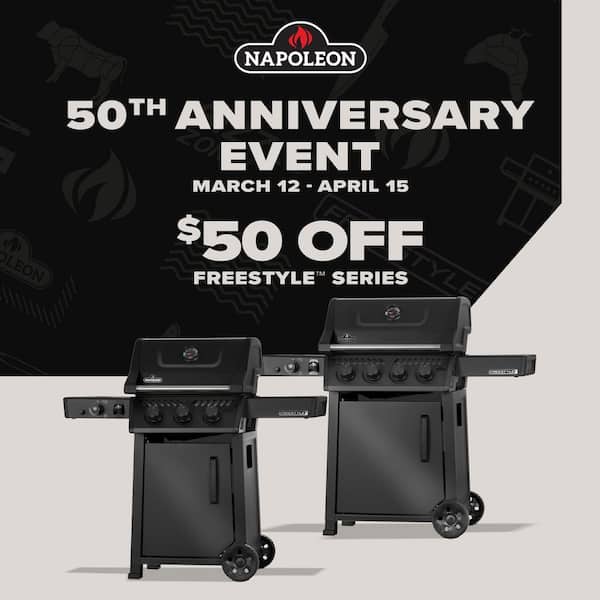 Freestyle 365 3-Burner Propane Gas Grill in Graphite Grey