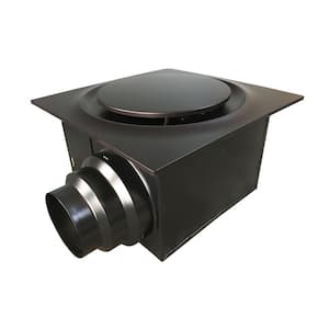 Low Profile 110 CFM Oil Rubbed Bronze 0.9 Sones Quiet Ceiling Bathroom Ventilation Fan with LED Light/Night Light