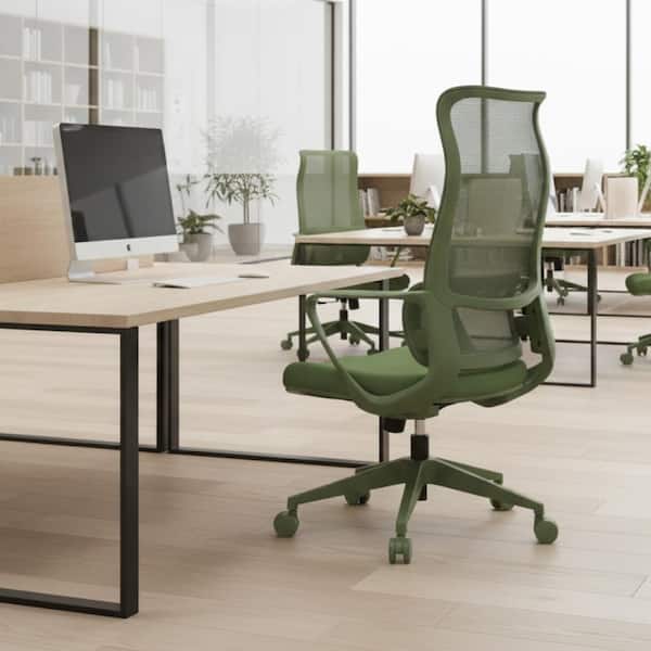 Green Ergonomic Colorful Office Chair 300lb Computer Chair with