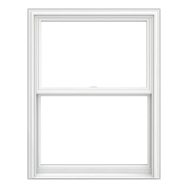 JELD-WEN V-2500 Series 36.25 in. x 38 in. Double Pane Double Hung Vinyl ...