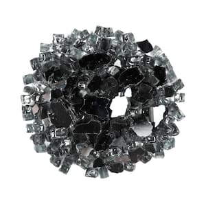 0.25 cu. ft. 0.5 in. 20 lbs. Piedra Galaxy Black Fireglass Pebbles