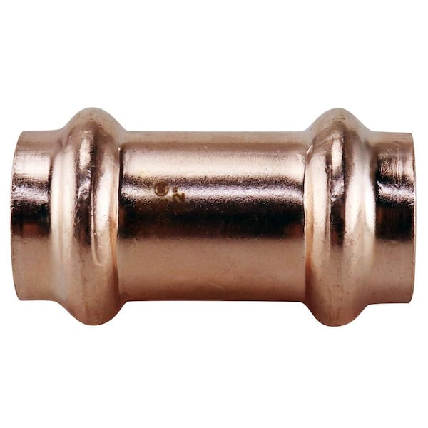 PRESSFAST 1/2 in. x 1/2 in. Copper Press x Press Pressure Repair Coupling with No Stop