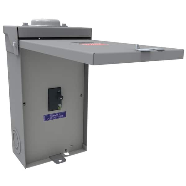 QO 100 Amp 2-Pole 0-Space 1-Circuit Outdoor Circuit Breaker Enclosure with QO2100VH Breaker Included