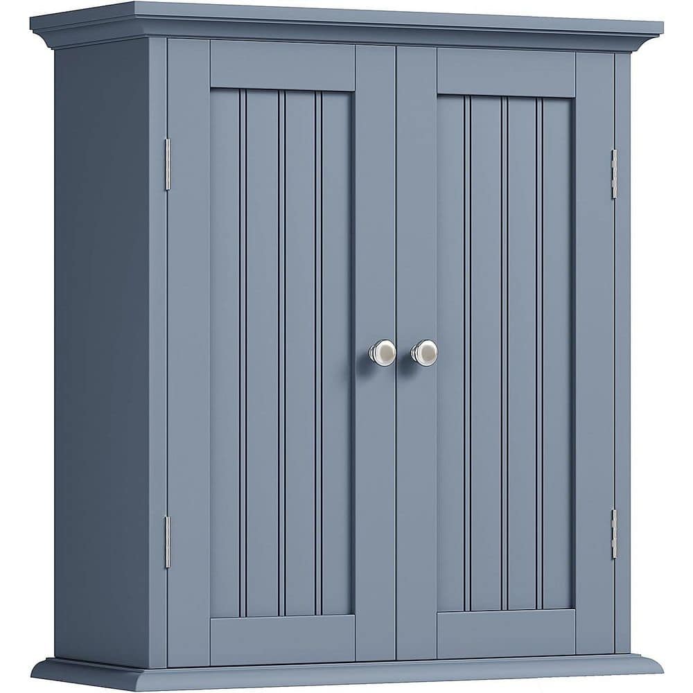 21.1 in. W x 24 in. H Wood Rectangular Grey Wall Mount Medicine Cabinet without Mirror price history on PriceWatchPro
