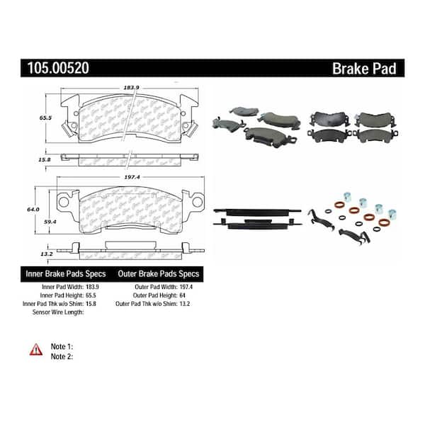 Centric Parts Disc Brake Pad Set