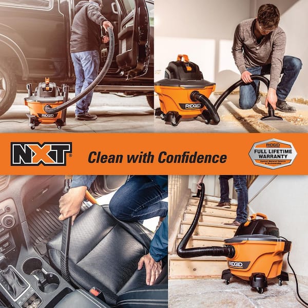 6 Gal. 3.5 Peak HP NXT Shop Vacuum HD0600D Wet Dry Vac with Filter, Hose, Wands, Utility Nozzle and Car Cleaning Kit