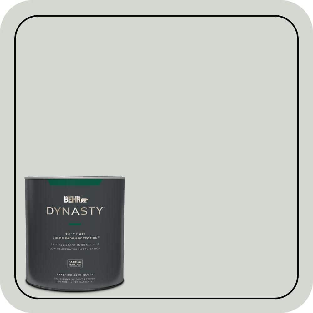 BEHR DYNASTY 1 qt. #N410-2 Brook Green Semi-Gloss Exterior Stain ...