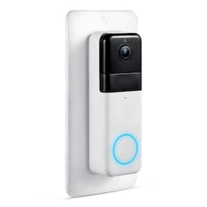 Wall Plate Compatible w/Wyze Video Doorbell Pro - Weather Resistant Doorbell Mount for your Wyze Doorbell, White(1-Pack)