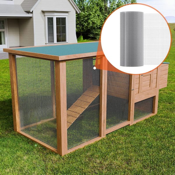 Hardware Cloth 1/2 in. x 3 ft. x 50 ft. 19-Gauge Hardware Cloth Galvanized Wire Mesh Roll Chicken Wire Fencing Wire Mesh