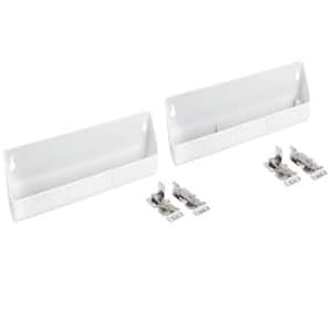 14" Kitchen Sink Front Tip-Out Accessory Trays, White