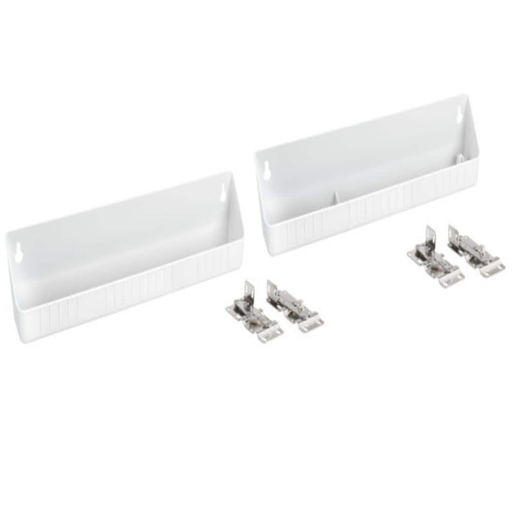 RevAShelf 14" Kitchen Sink Front TipOut Accessory Trays, White 6572